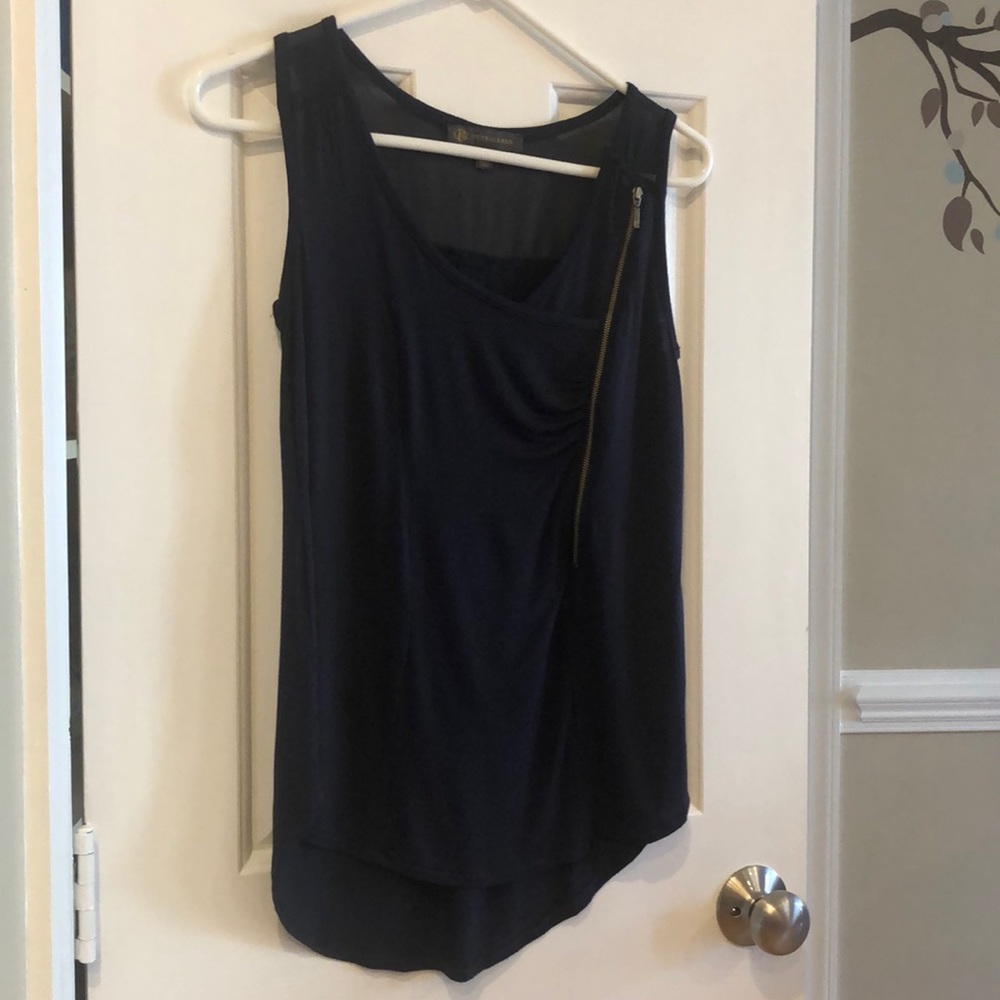 XS Sleeveless Blue Blouse from The Limited
